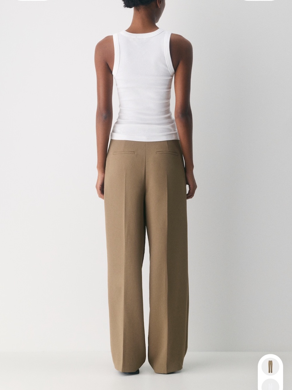 Aritzia wilfred effortless pants in tan size 4 - Picture 2 of 5